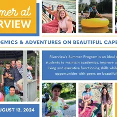 Summer at Riverview offers programs for three different age groups: Middle School, ages 11-15; High School, ages 14-19; and the Transition Program, GROW (Getting Ready for the Outside World) which serves ages 17-21.⁠
⁠
Whether opting for summer only or an introduction to the school year, the Middle and High School Summer Program is designed to maintain academics, build independent living skills, executive function skills, and provide social opportunities with peers. ⁠
⁠
During the summer, the Transition Program (GROW) is designed to teach vocational, independent living, and social skills while reinforcing academics. GROW students must be enrolled for the following school year in order to participate in the Summer Program.⁠
⁠
For more information and to see if your child fits the Riverview student profile visit guneymedia.com/admissions or contact the admissions office at admissions@guneymedia.com or by calling 508-888-0489 x206